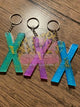 "X" Zodiac Initial Keychain