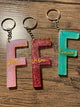 "F" Zodiac Initial Keychains